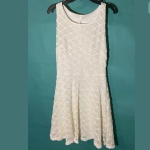 Sage Brand Ivory Lace Racerback Dress Size Small